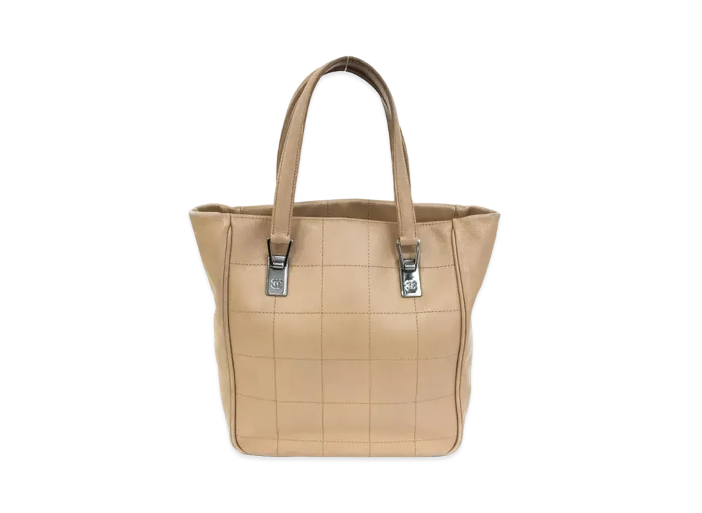 CHANEL Chocolate Bar Tote Bag "Beige"
