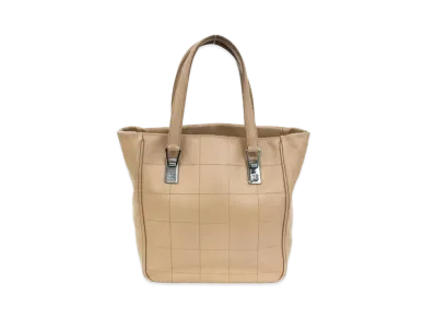 CHANEL Chocolate Bar Tote Bag "Beige"