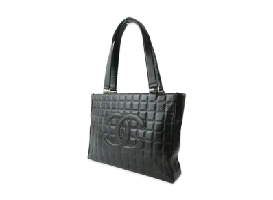 CHANEL Chocolate Bar Tote Bag "Black"