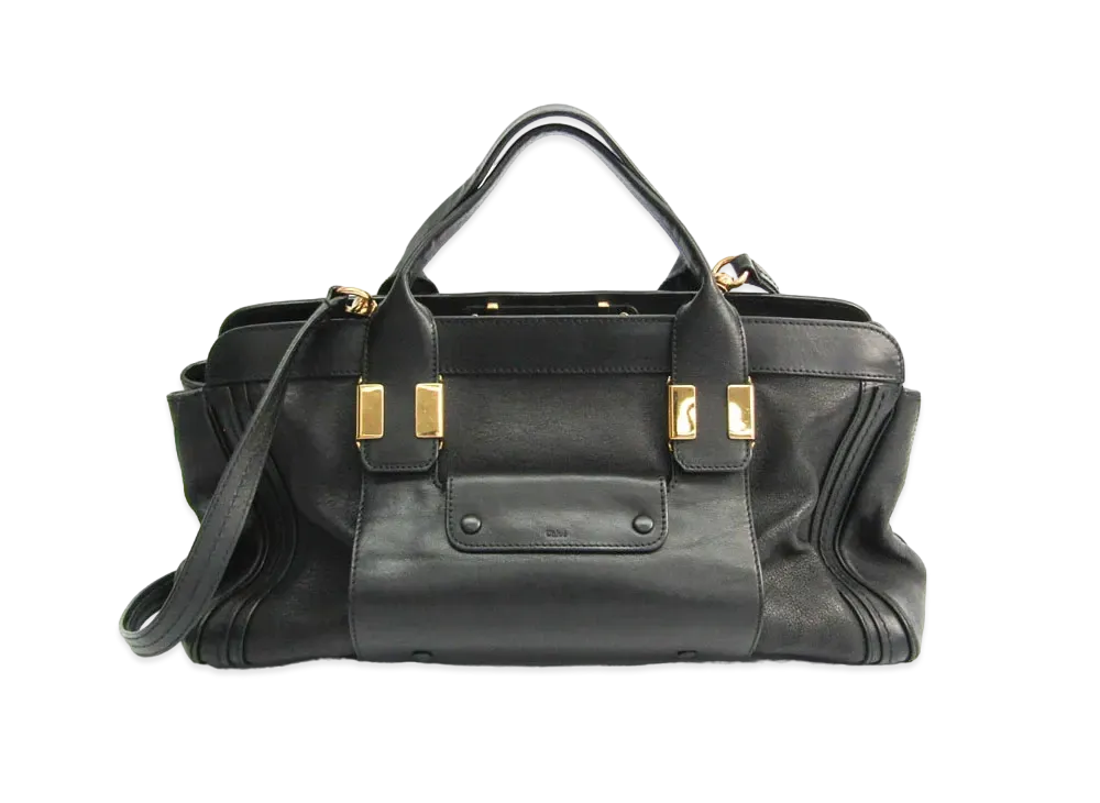 Chloe Alice Leather 2WAY Bag "Black"
