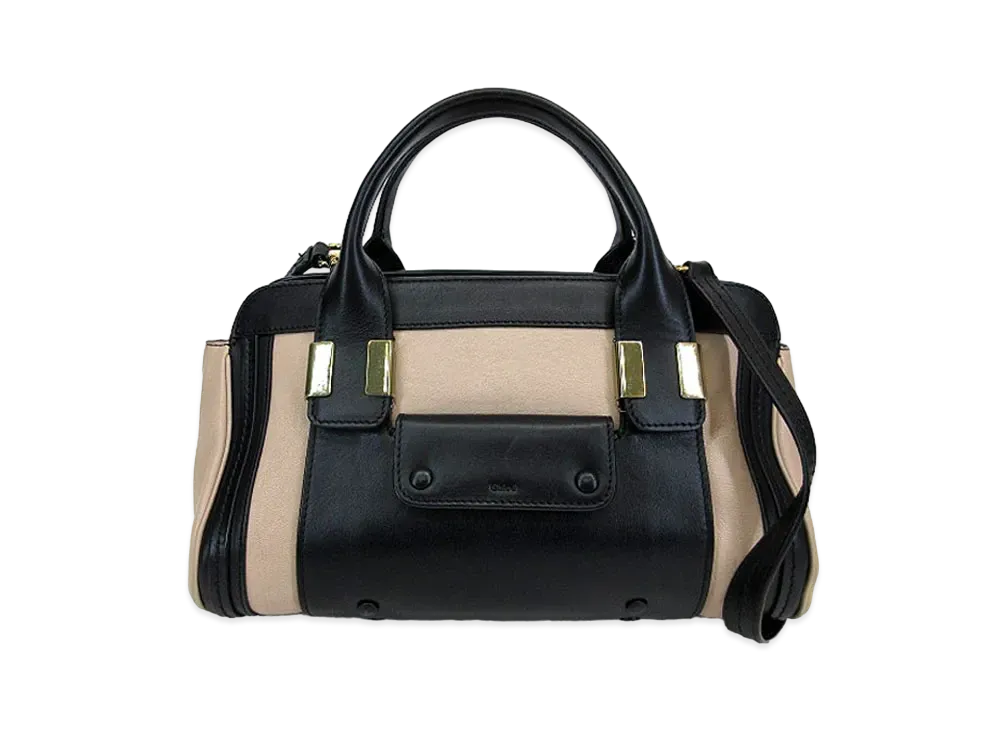 Chloe Alice Leather 2WAY Bag "Beige"