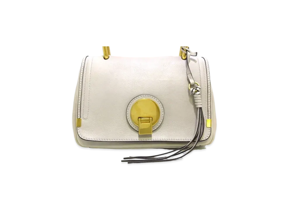 Chloe INDY Leather 2WAY Bag "White"