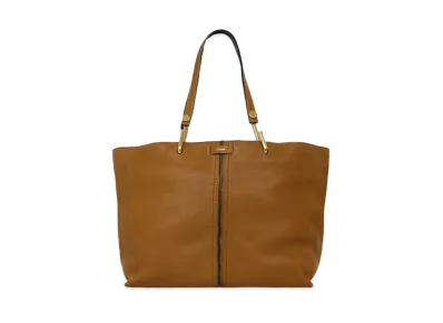 Chloe KERI Leather Tote Bag "Brown"