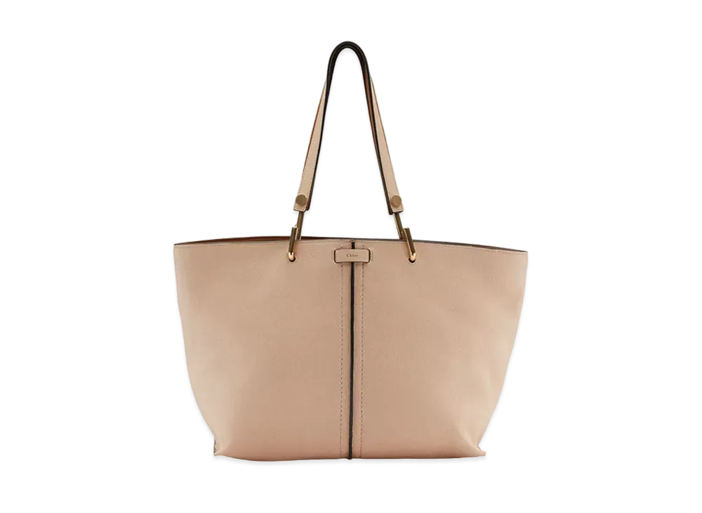 Chloe KERI Leather Tote Bag "Beige"