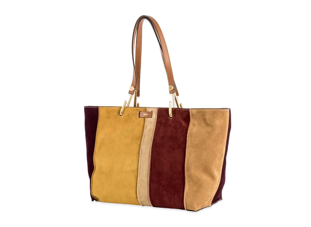 Chloe KERI Suede Tote Bag "Multicolor"