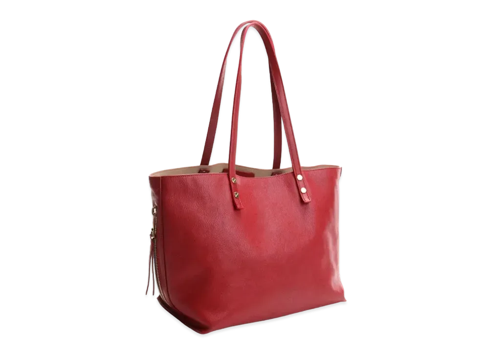 Chloe DILAN Leather Tote Bag "Red"