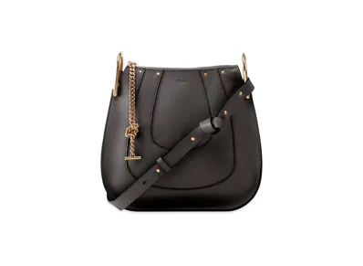 Chloe HAYLEY Nano Leather Shoulder Bag "Black"