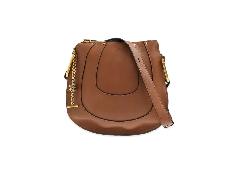 Chloe HAYLEY Nano Leather Shoulder Bag "Brown"