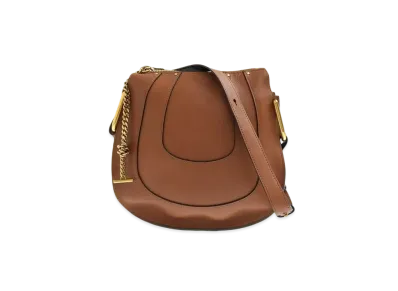 Chloe HAYLEY Nano Leather Shoulder Bag "Brown"