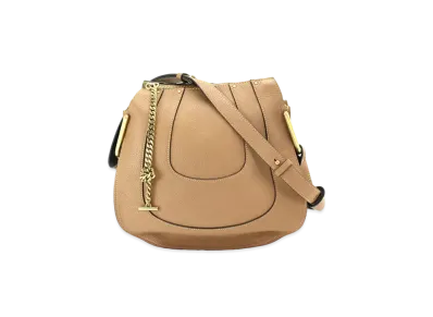 Chloe HAYLEY Nano Leather Shoulder Bag "Beige"