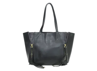 Chloe MILO Leather Tote Bag "Black"