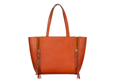 Chloe MILO Leather Tote Bag "Red"