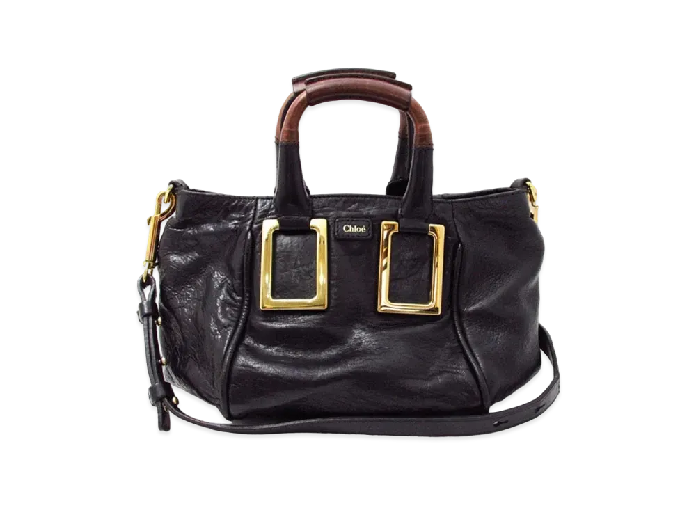 Chloe ETHEL Leather 2WAY Bag "Black"