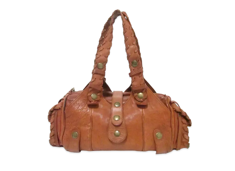 Chloe Silverado Leather Hand Bag "Brown"