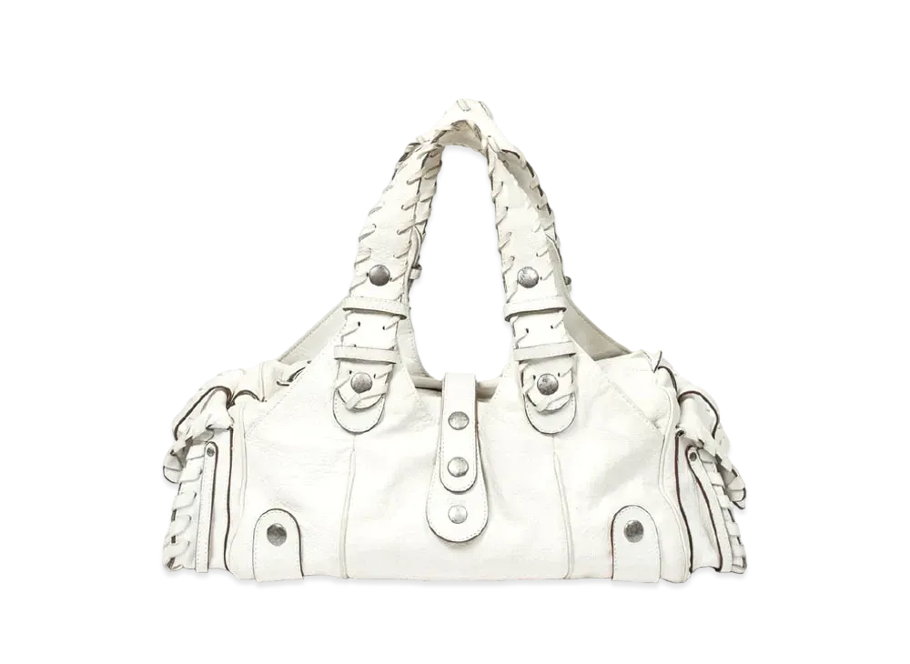 Chloe Silverado Leather Hand Bag "White"
