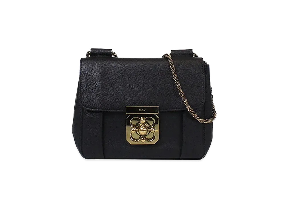 Chloe ELSIE Leather Shoulder Bag "Black"