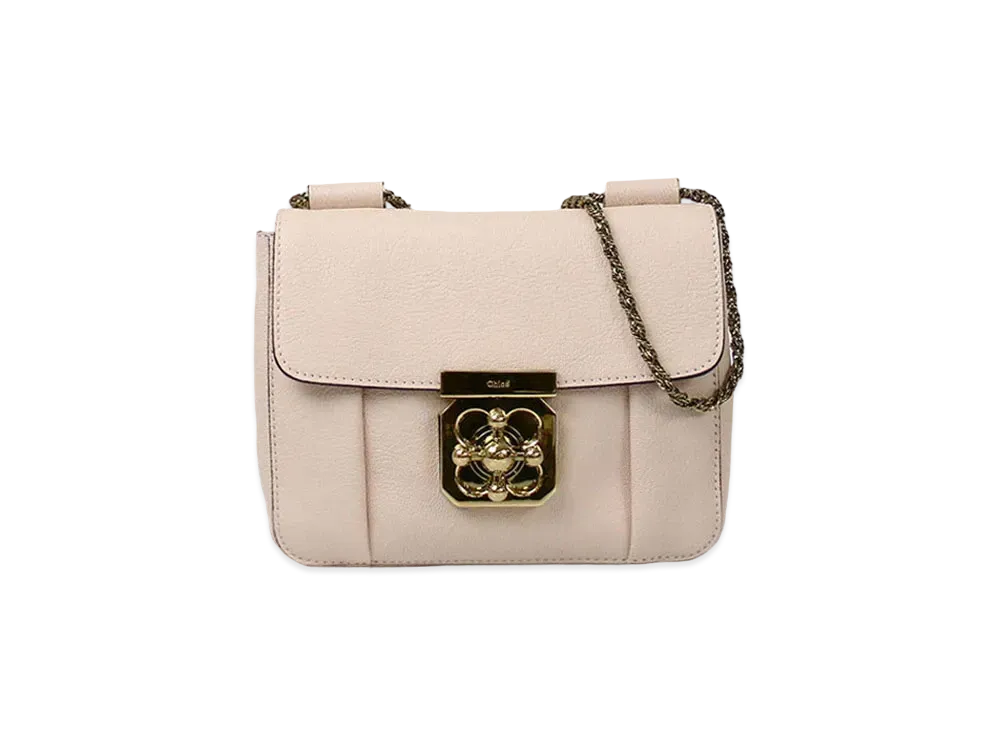 Chloe ELSIE Leather Shoulder Bag "Beige"
