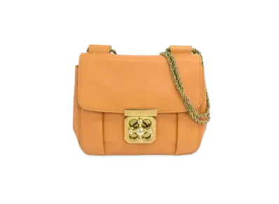Chloe ELSIE Leather Shoulder Bag "Orange"