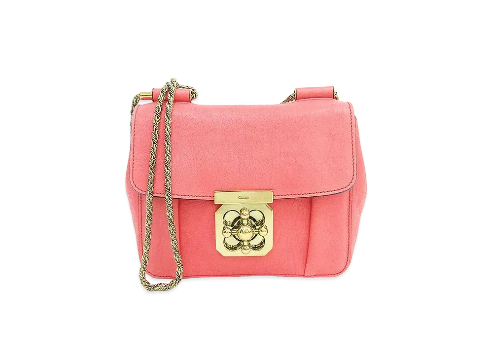 Chloe ELSIE Leather Shoulder Bag "Pink"