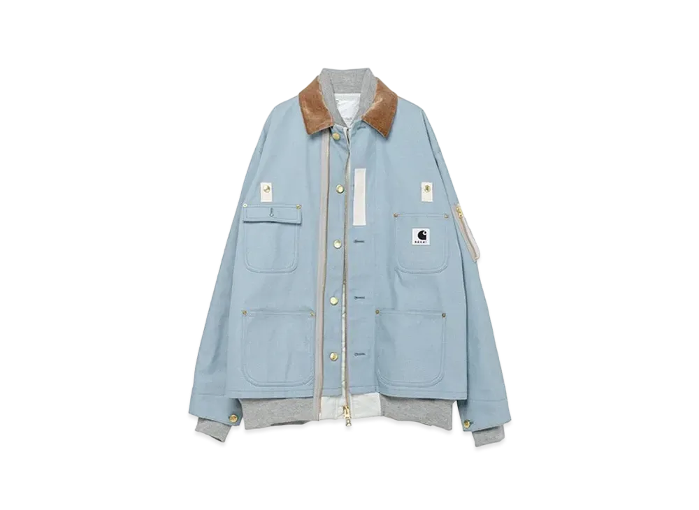 Carhartt WIP x sacai Canvas MA-1 Jacket Michigan "Light Blue"