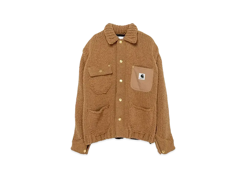 Carhartt WIP x sacai Knit Jacket Michigan "Beige"