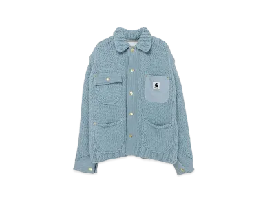 Carhartt WIP x sacai Knit Jacket Michigan "Light Blue"