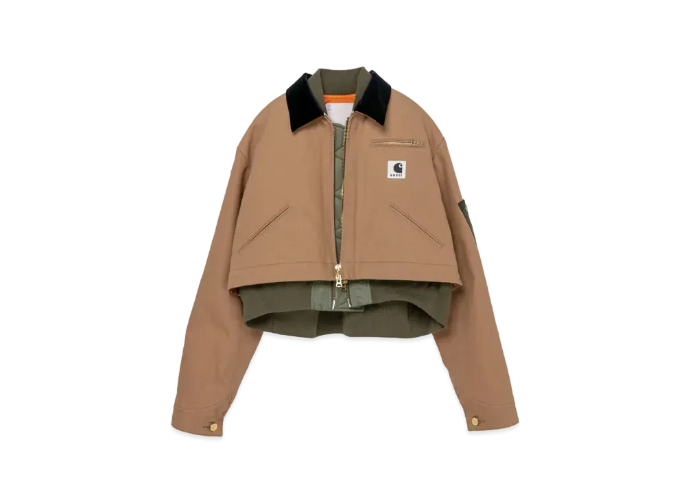 Carhartt WIP x sacai Canvas x MA-1 Jacket Detroit "Beige"