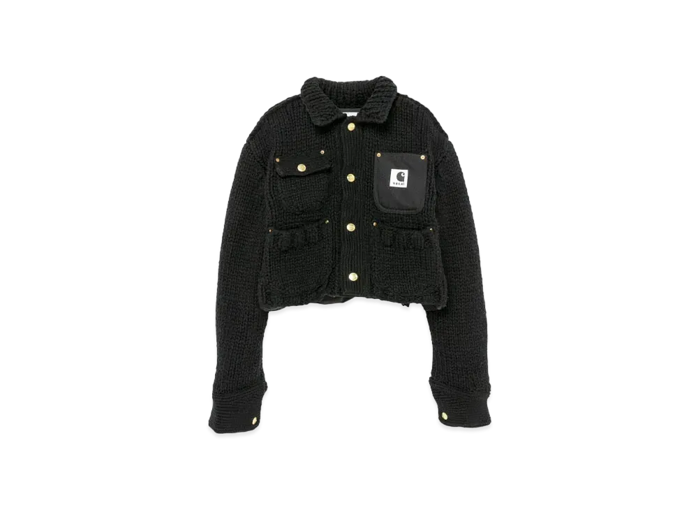 Carhartt WIP x sacai Knit Jacket Michigan "Black"