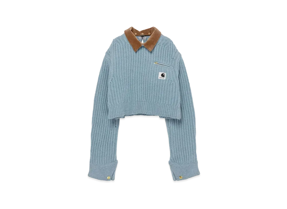 Carhartt WIP x sacai Knit Pullover Detroit "Light Blue"