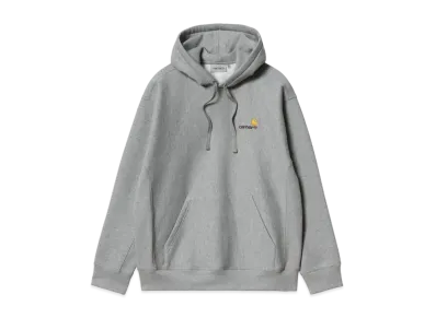 Carhartt Hooded American Script Sweatshirt "Grey Heather"