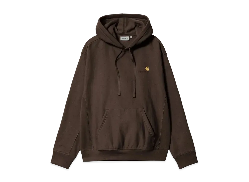 Carhartt Hooded American Script Sweatshirt "Tobacco"