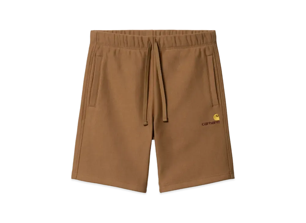 Carhartt American Script Sweat Short "Hamilton Brown"