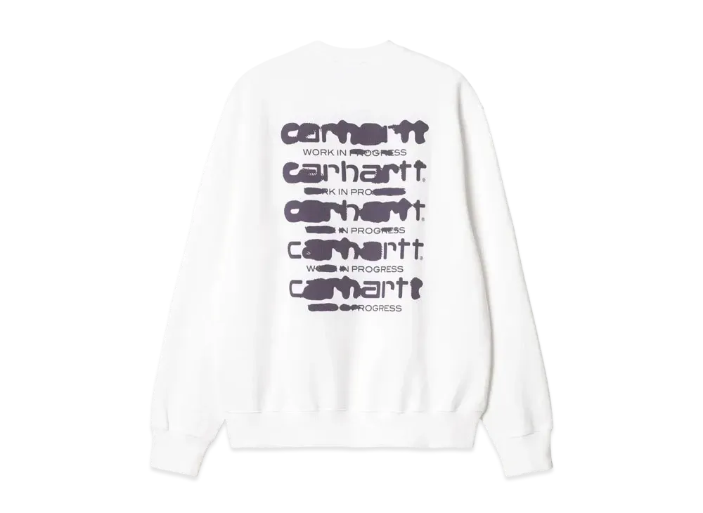 Carhartt Ink Bleed Sweat "White/Tyrian"