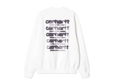 Carhartt Ink Bleed Sweat "White/Tyrian"