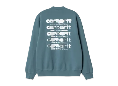 Carhartt Ink Bleed Sweat "Vancouver Blue/White"
