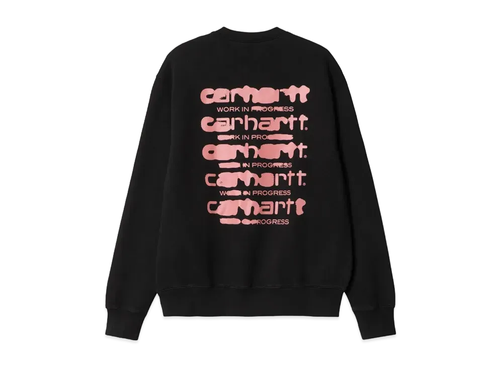 Carhartt Ink Bleed Sweat "Black/Pink"