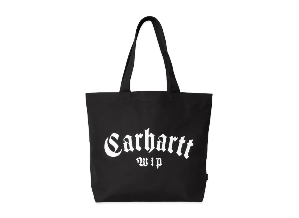 Carhartt Canvas Graphic Tote Large Onyx Print "Black"