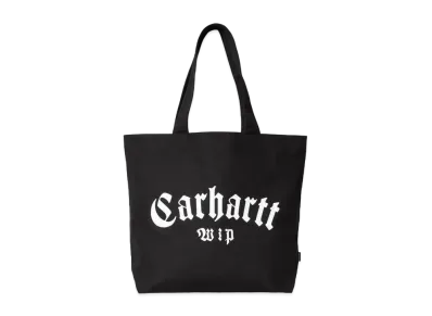 Carhartt Canvas Graphic Tote Large Onyx Print "Black"