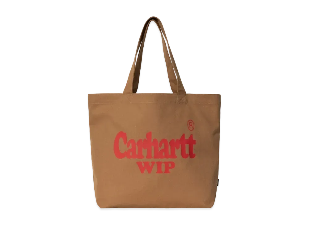 Carhartt Canvas Graphic Tote Large Spree Print "Hamilton Brown"