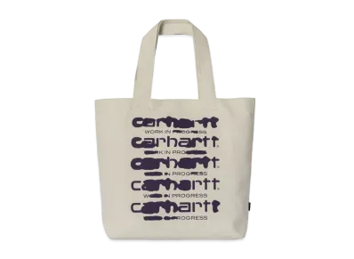 Carhartt Canvas Graphic Tote Large Ink Bleed Print "Wax"