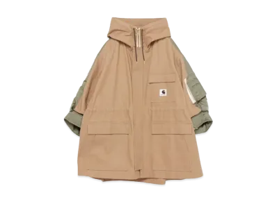 Carhartt WIP × sacai Duck x Nylon Twill Coat "BeigexKhaki"