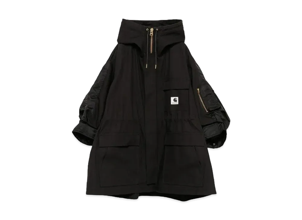 Carhartt WIP × sacai Duck x Nylon Twill Coat "Black"