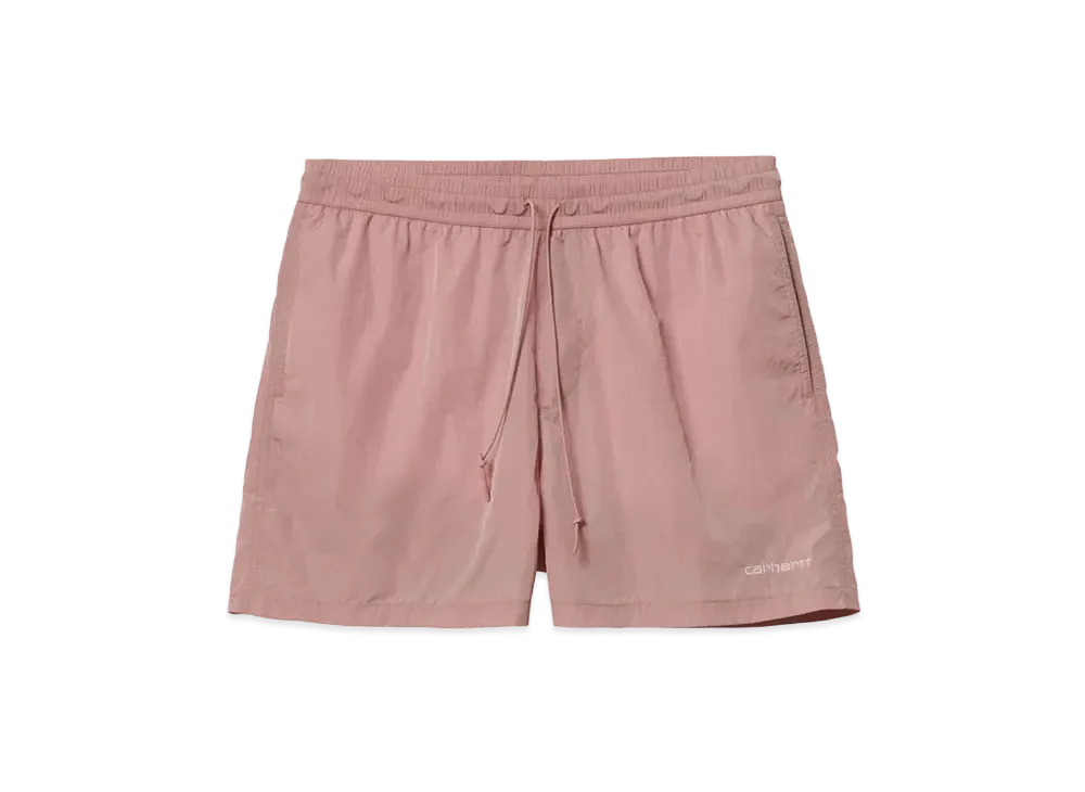 Carhartt Tobes Swim Trunks "Glassy Pink/White"