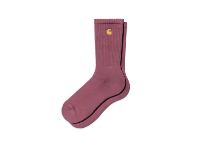 Carhartt Chase Socks "Dusty Fuchsia/Gold"