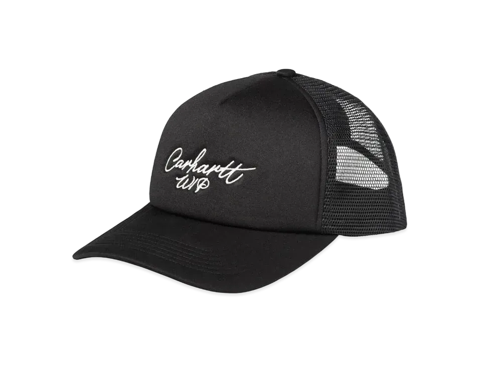Carhartt Signature Trucker Cap "Black/White"