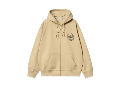 Carhartt Hooded Blaze Jacket "Cornsilk/Air Force Blue"