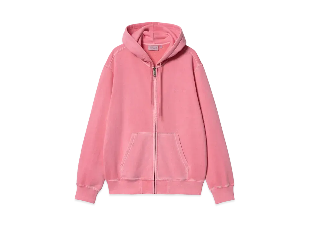 Carhartt Hooded Duster Script Jacket "Charm Pink"