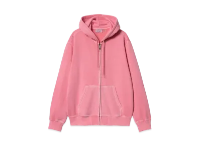 Carhartt Hooded Duster Script Jacket "Charm Pink"