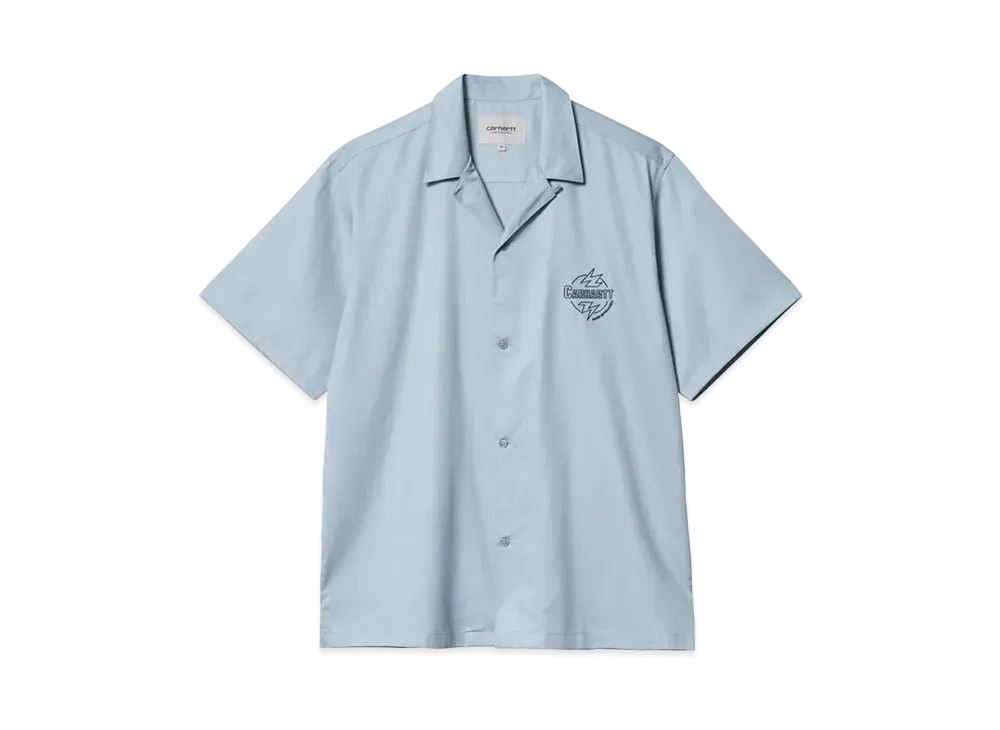 Carhartt S/S Blaze Shirt "Misty Sky/Black"