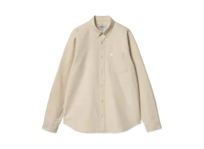 Carhartt L/S C-Logo Shirt "Cornsilk/White"